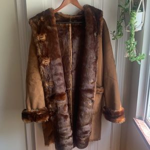 Vintage 70’s Suede and Fur Trench